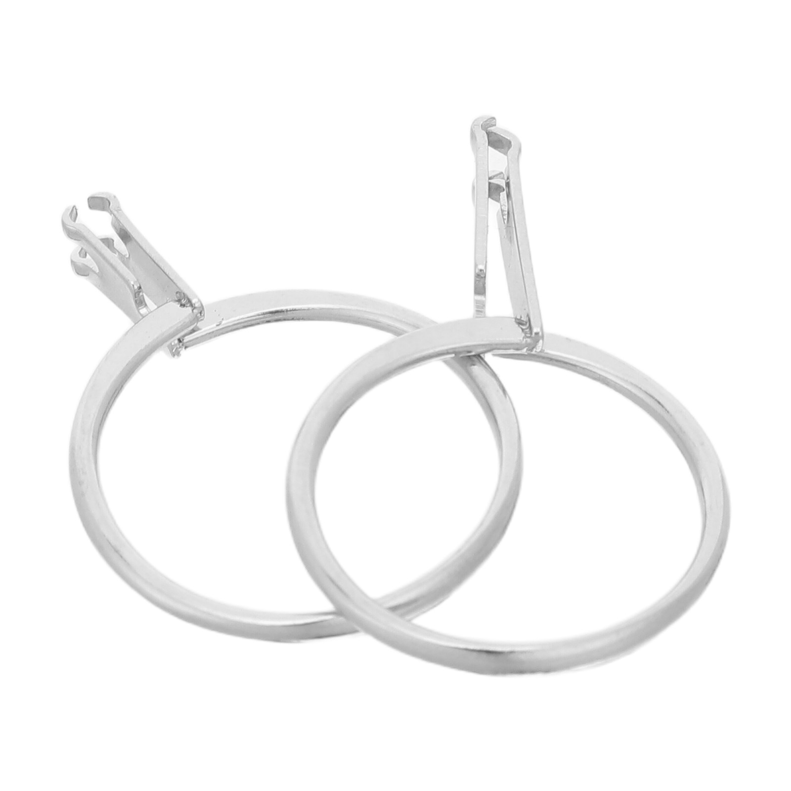 Wedding Support - 2Pcs Adjustable Gemstone Prong Ring Holder