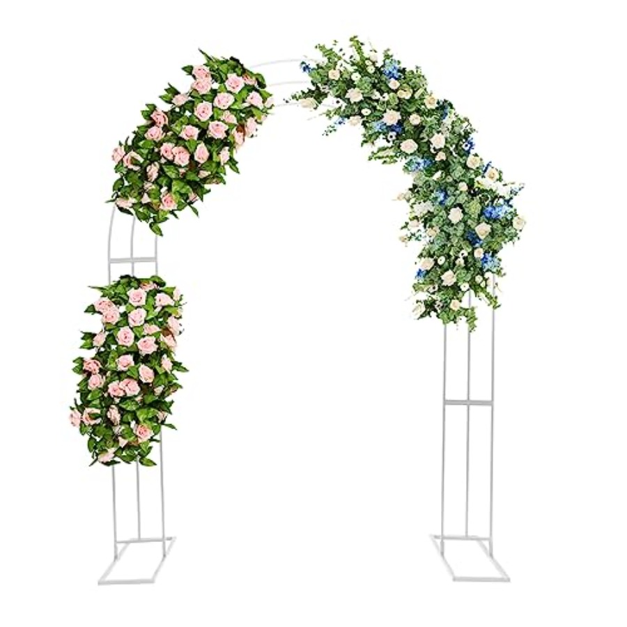 Wedding Balloon Arch - Metal Wedding Garden Arch Trellis, 8.53ft