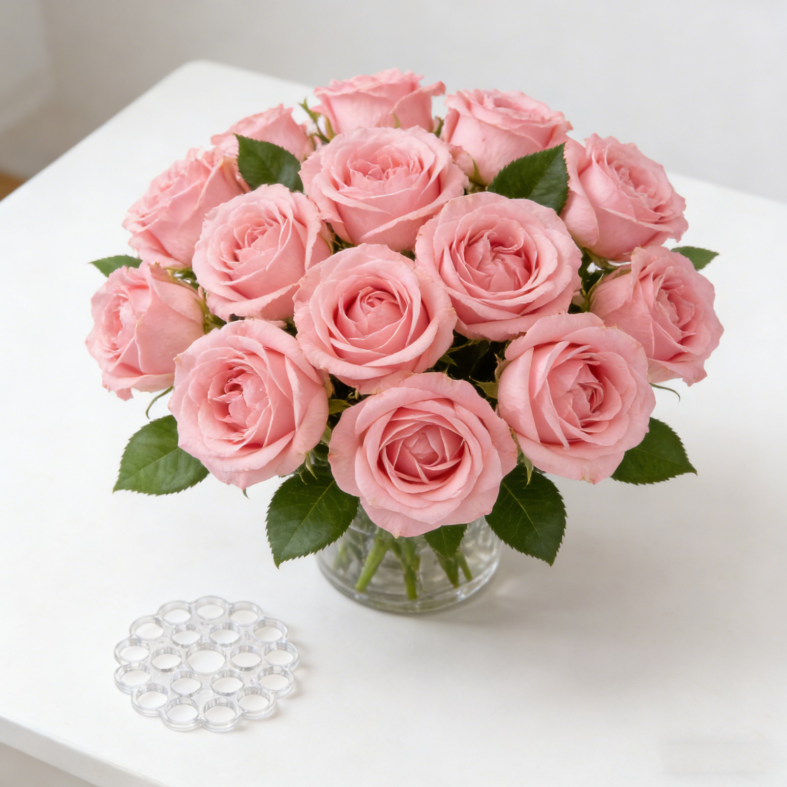 Wedding Support - 2Pcs Flower Arrangement Holder Clear Floral