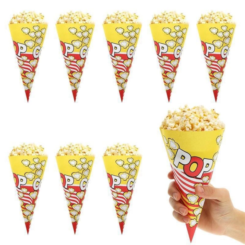 Wedding Supply In Bulk - Conical Popcorn Paper Holder Triangle Snack