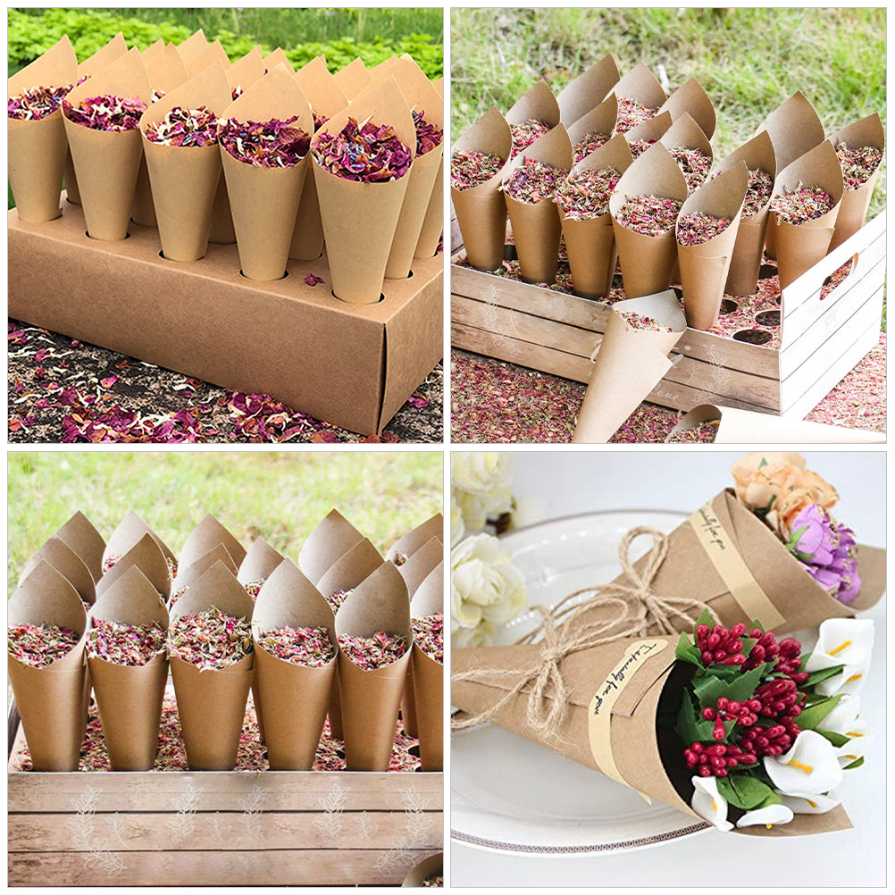90Pcs Paper Petal Cones Foldab - đánh giá và giá Papercraft Supply Confetti