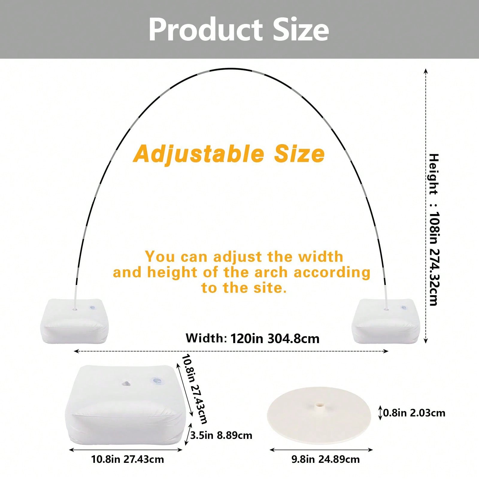 1 Set Balloon Arch Stand Kit,  - đánh giá và giá Wedding Balloon Arch