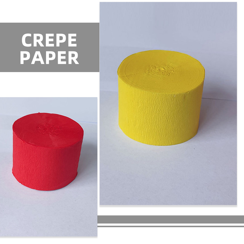 6 Rolls Crepe Paper Roll Multi - đánh giá và giá Wedding Supply In Bulk