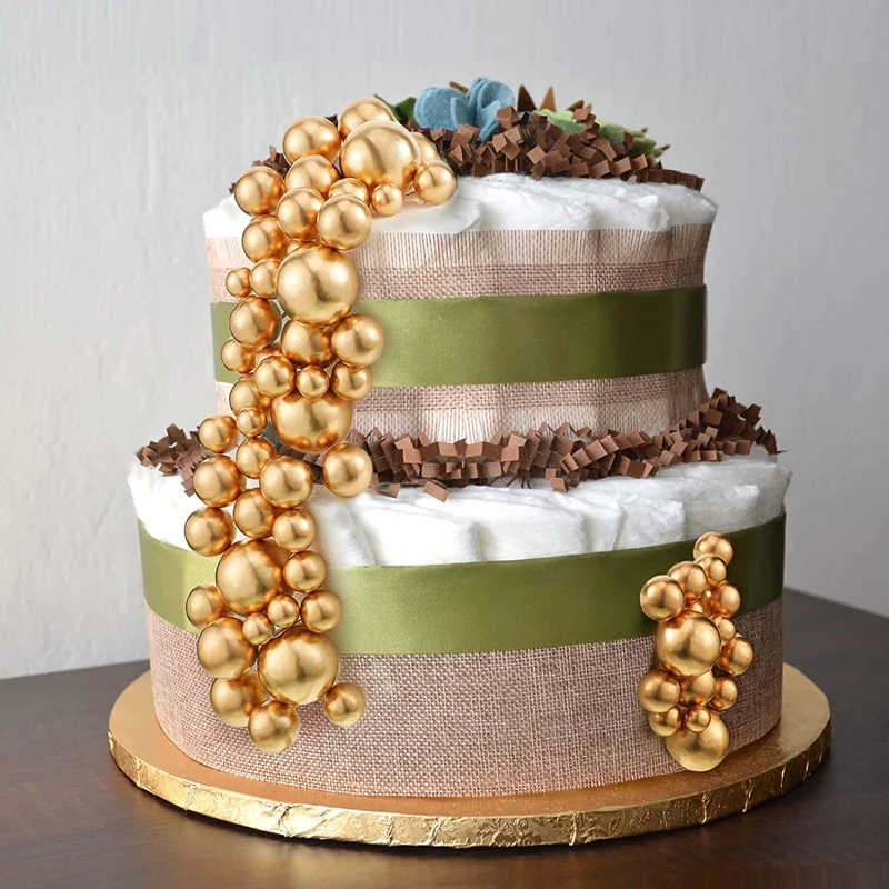 80 Pcs Gold Balls Cake Topper  - đánh giá và giá Confetti Balloon Set