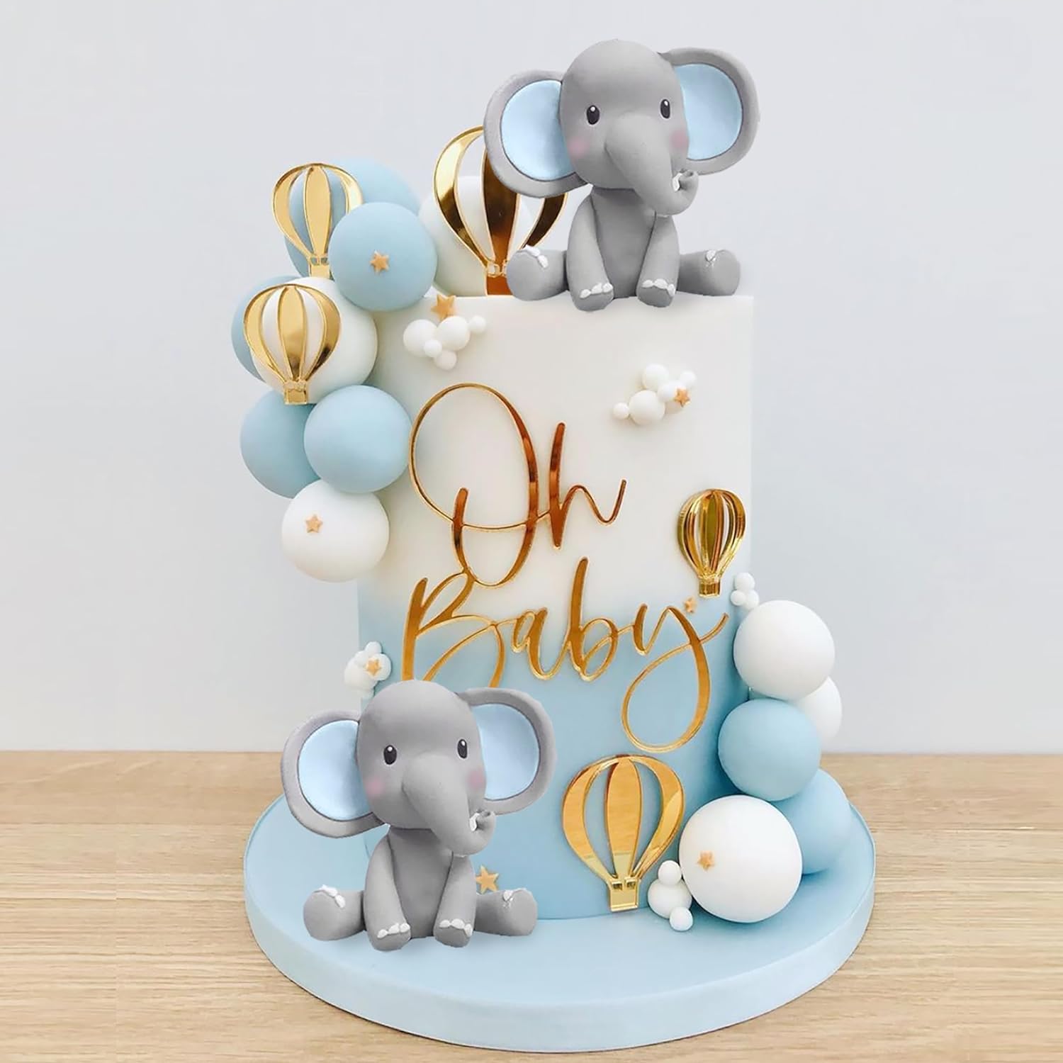 Elephant Cake Decoration with  - đánh giá và giá Confetti Balloon Set
